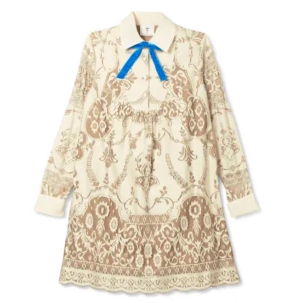 ANNA SUI for Target 20th anniversary sz S tea party Cream Chantilly lace dress